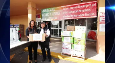 City of Miramar, Key Food Supermarket team up to donate 25 boxes of food items to help Melissa-impacted communities
