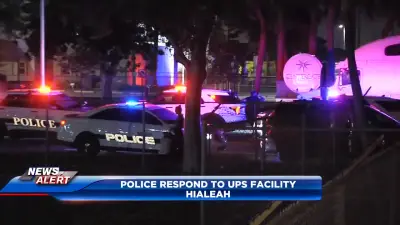 Heavy police presence at UPS facility in Hialeah