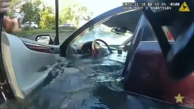 Florida deputies rescue man safely from sinking car in St. Augustine