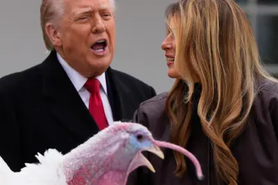 Trump spares turkeys at annual pardoning ceremony, but roasts his political opponents
