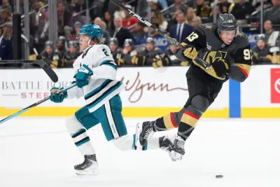Smith, Celebrini have milestone games, but Sharks’ comeback in Vegas falls short