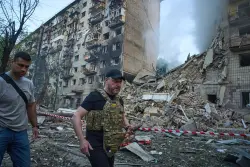 Russia pummels Kyiv with drones and missiles, killing at least 15