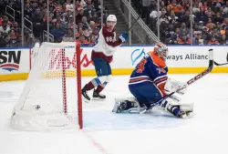 Nathan MacKinnon has 2 goals and 2 assists in the Avalanche’s 9-1 romp over the Oilers