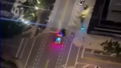 Witness describes police pursuit of stolen Ferrari that ended in crash involving power pole; suspect to face judge