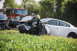 Two drivers injured in head-on crash near Huntley