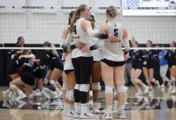 Former Mitty coach Bret Almazan-Cezar shocks Monarchs as Rocklin wins first CIF NorCal Open volleyball title