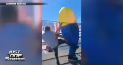 Man attacked while wearing Donald Trump costume at No Kings rally in Swampscott speaks, suspect gives his side
