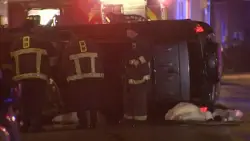 Emergency crews respond to rollover crash in Dorchester