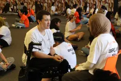 Campbell student leads her peers in Breaking Down the Walls