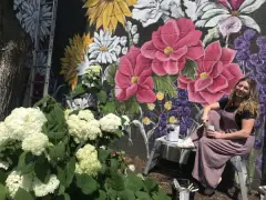 'It's just pure joy': Mural adds vibrant burst of color in downtown Libertyville