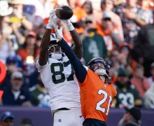 Broncos’ Riley Moss rides ups and downs again en route to key interception in win over Packers