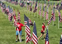 'A sight to behold': 2,025 flags fly in Wheaton's Field of Honor