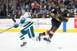 Smith, Celebrini have milestone games, but Sharks’ comeback in Vegas falls short