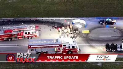 All NB lanes closed following accident on Sawgrass Expressway