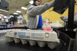U.S. egg prices fall for the first time in months but remain near record highs